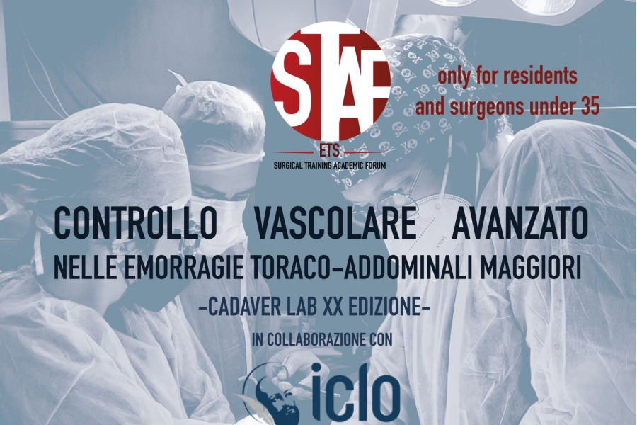 Controllo vascolare avanzato nelle emorragie toraco-addominali maggiori. A Febbraio la XX edizione di Cadaver Lab